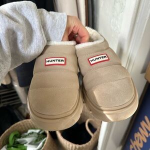 Hunter Beige Slip-On Shoes